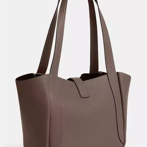 Coach Chocolate Brown Leather Tote - Picture 2 of 3